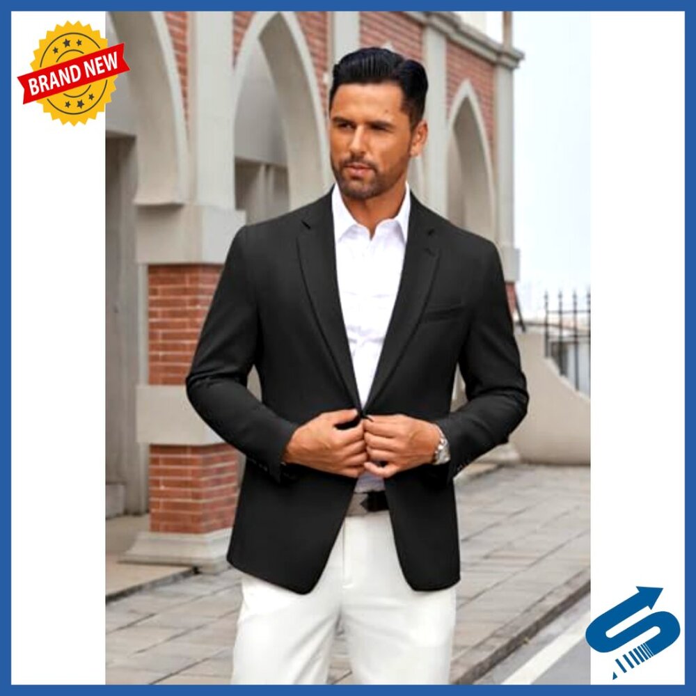 Lightweight Regular Fit Blazer, Two Button Sport … - image 2